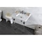 Kingston Brass 30 Carrara Marble Console Sink with Acrylic Legs, Marble WhiteOil Rubbed Bronze LMS30MASQ5 - alternate 3